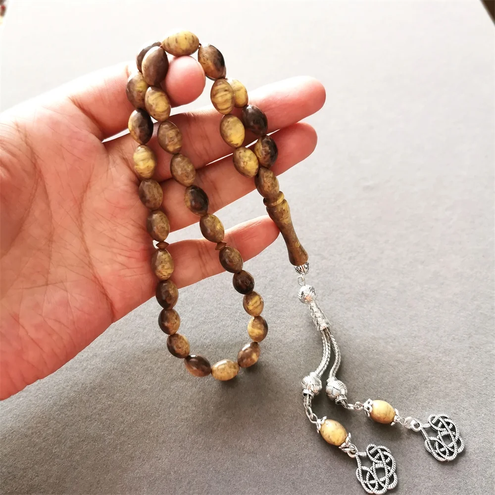 New Color Tasbih Resin amber 8*11mm Muslim Rosary 33 misbaha Eid Ramadan Gift islamic 33 prayer beads subha tespih