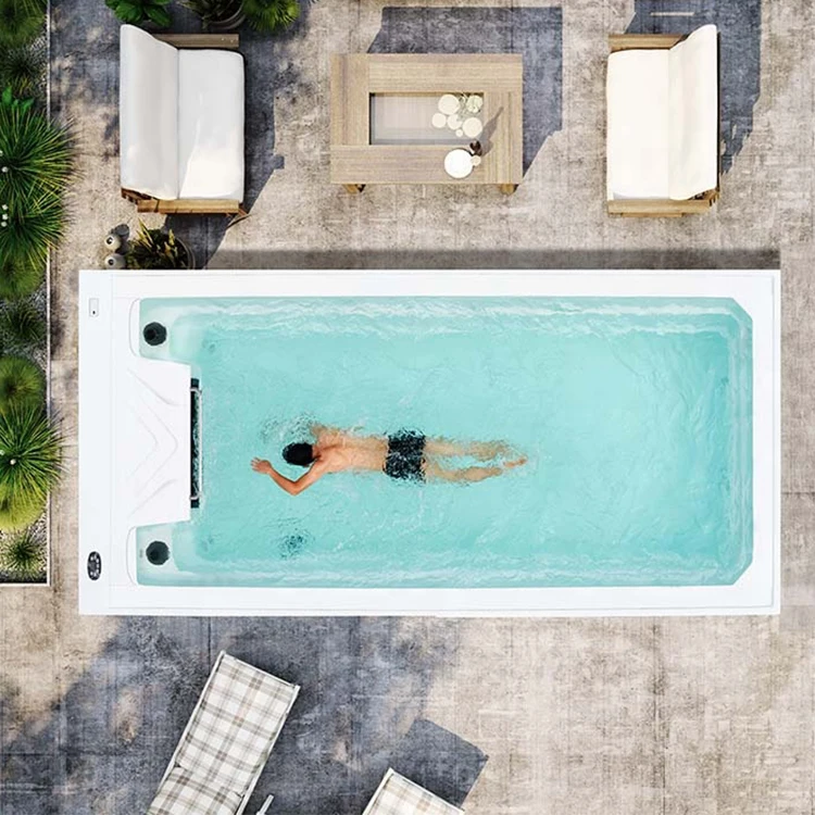 4 Meters Swim Spa Endless Pool with Yacuzzi Outdoor Hot Tubs Mini Swim Spa Hydro Therapy Swimming Pool 6332