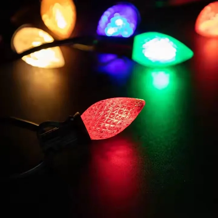 Yuyang 1.5W E17 LED Bulb C9 Christmas Lights Bulbs Christmas Decoration String Replacement Bulbs