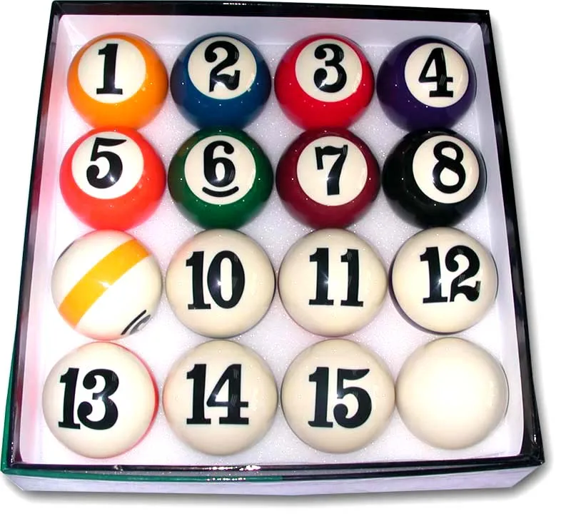 Xmlinco 57 billiard ball/pool ball/ billiard 8 balls