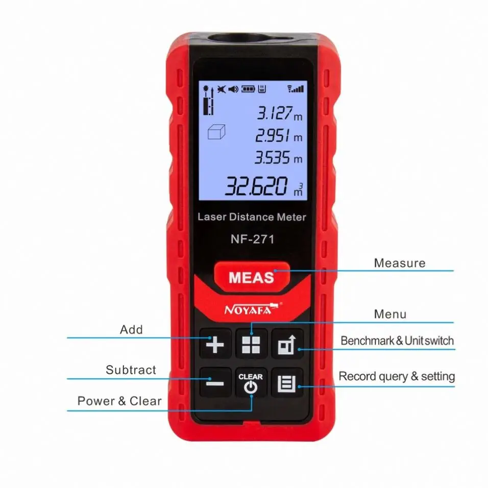 NOYAFA laser distance meter 50M 70M Distance measurement Laser rangefinders