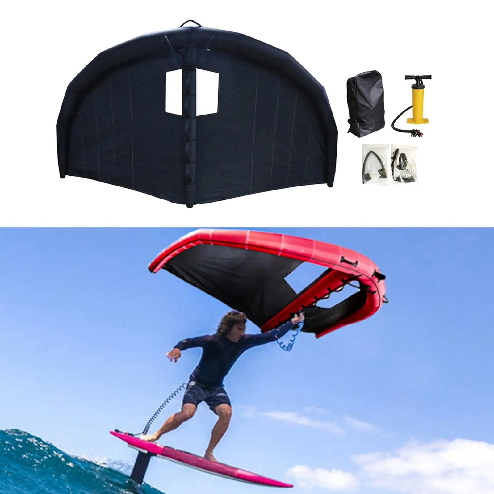 KCCE Polyester + TPU  OEM ODM wing foil flying kite windsurfing foil fly wingssail board