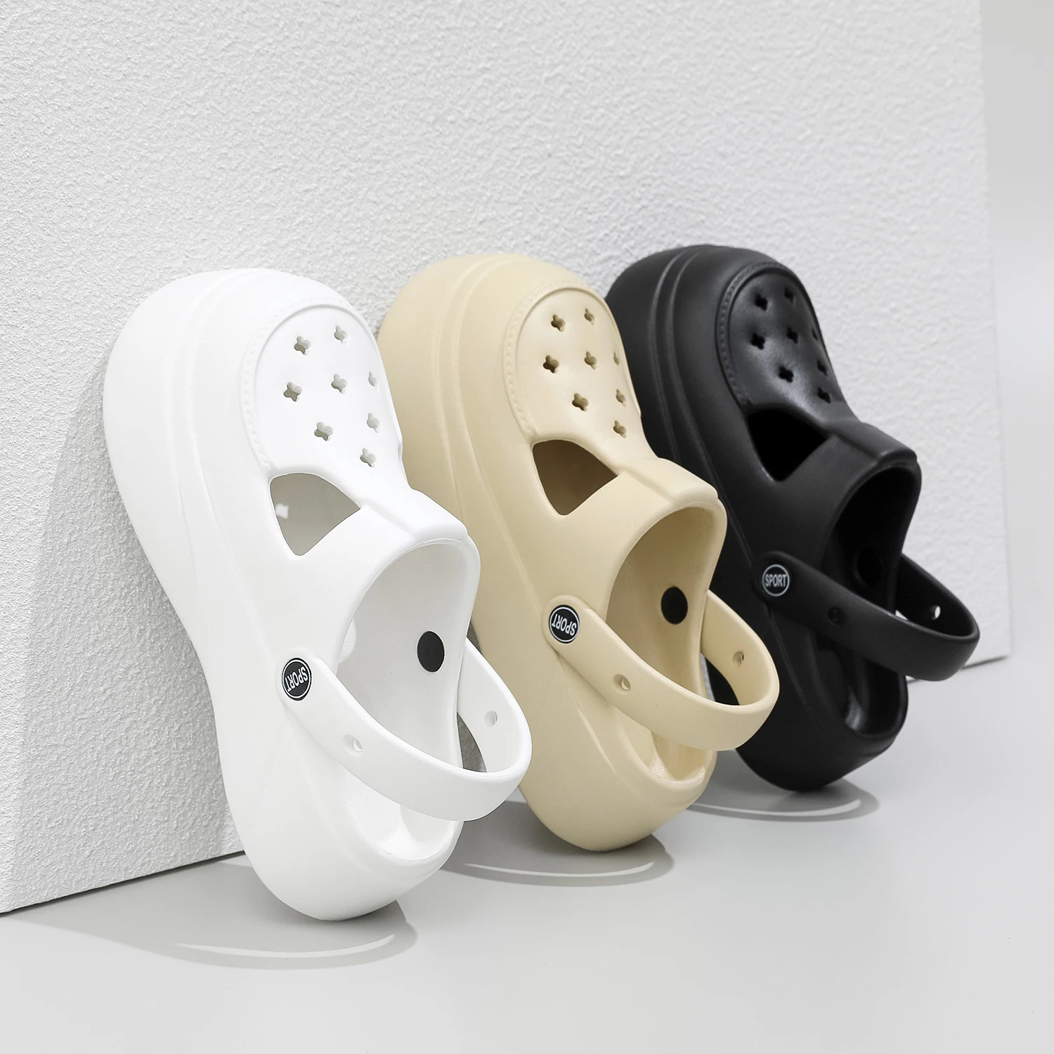 Anti-Slippery Fashion Men Platform Chunky Shoes Flat Women Beach Sandals Eva Clogs & Mules for Women