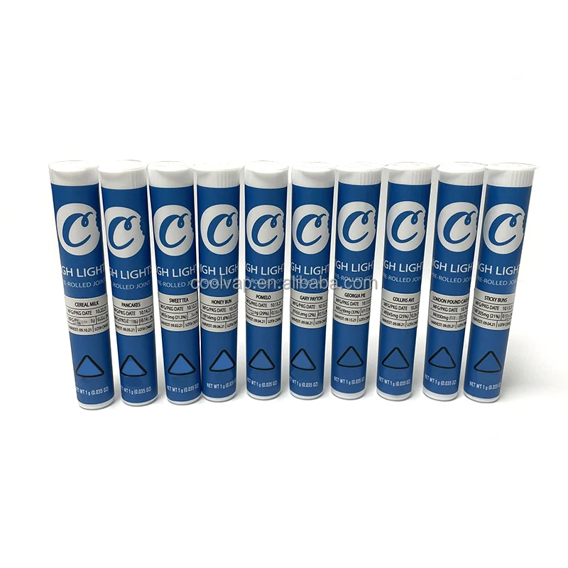 Lemonnade Connected Runtz Jokes up Glass Plastic Pre roll Packaging Pre-rolled joint Prerolls Tubes Cones Box Pack Alien