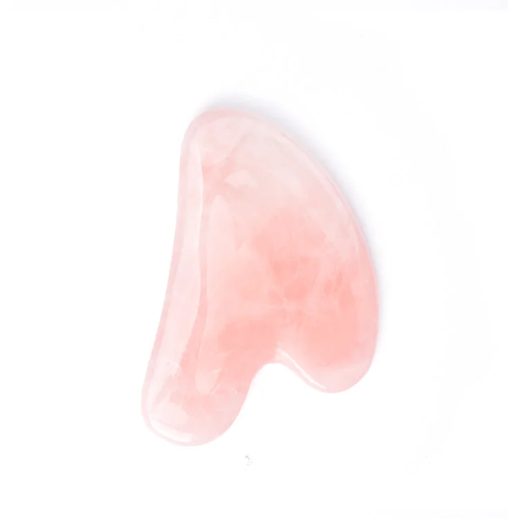 Rose quartz high quality custom logo personnalisable gua sha supplier
