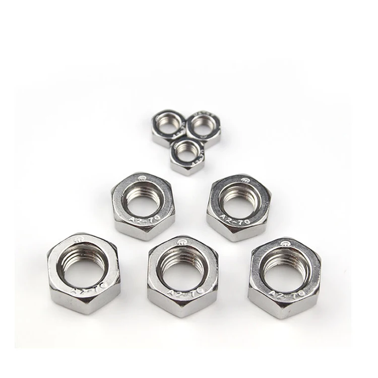 Din934 Self-Locking Flange Nut Stainless Steel Hexagon Clinching Flange Nuts