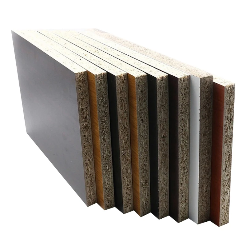 18mm Thickness Standard Size MDP Melamine Laminated Particle Board Price Chip Board Price Flakeboards