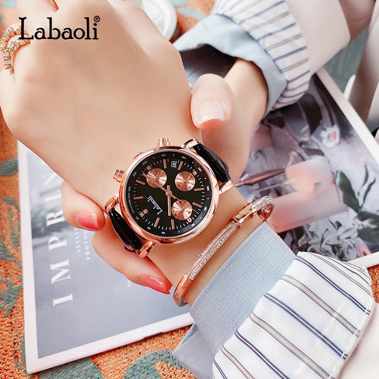 LABAOLI LA061 Perfect Quartz China Movement Gold Women Watch 3atm Quartz Watch Water Resistant