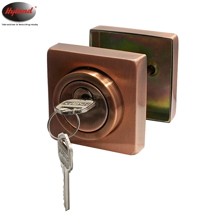 HYLAND OEM D103 Single Cylinder Deadbolt Antique Copper Finish with inside thumb-turn lock