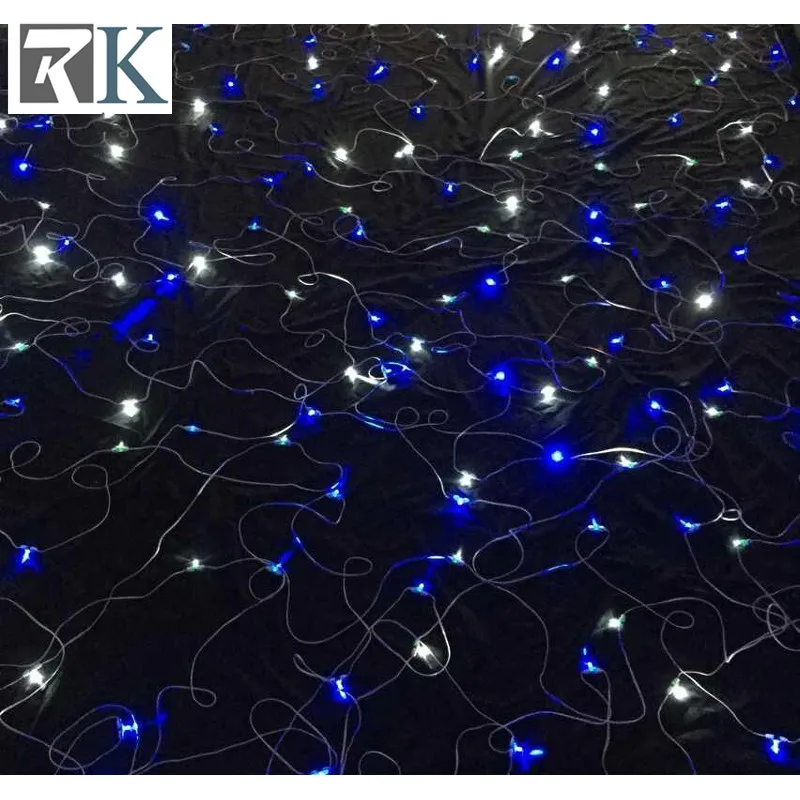 Blue and white Star curtain Wedding backdrop event