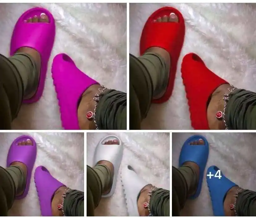 
2021 dropshipping open toe Summer Outdoor Beach High Quality Wholesale Designer soft Women EVA Slides Slippers for lady 