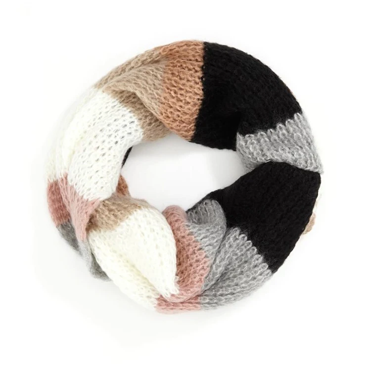 Заказной женский праздничный Теплый Красочный вязаный кашемировый акриловый шарф