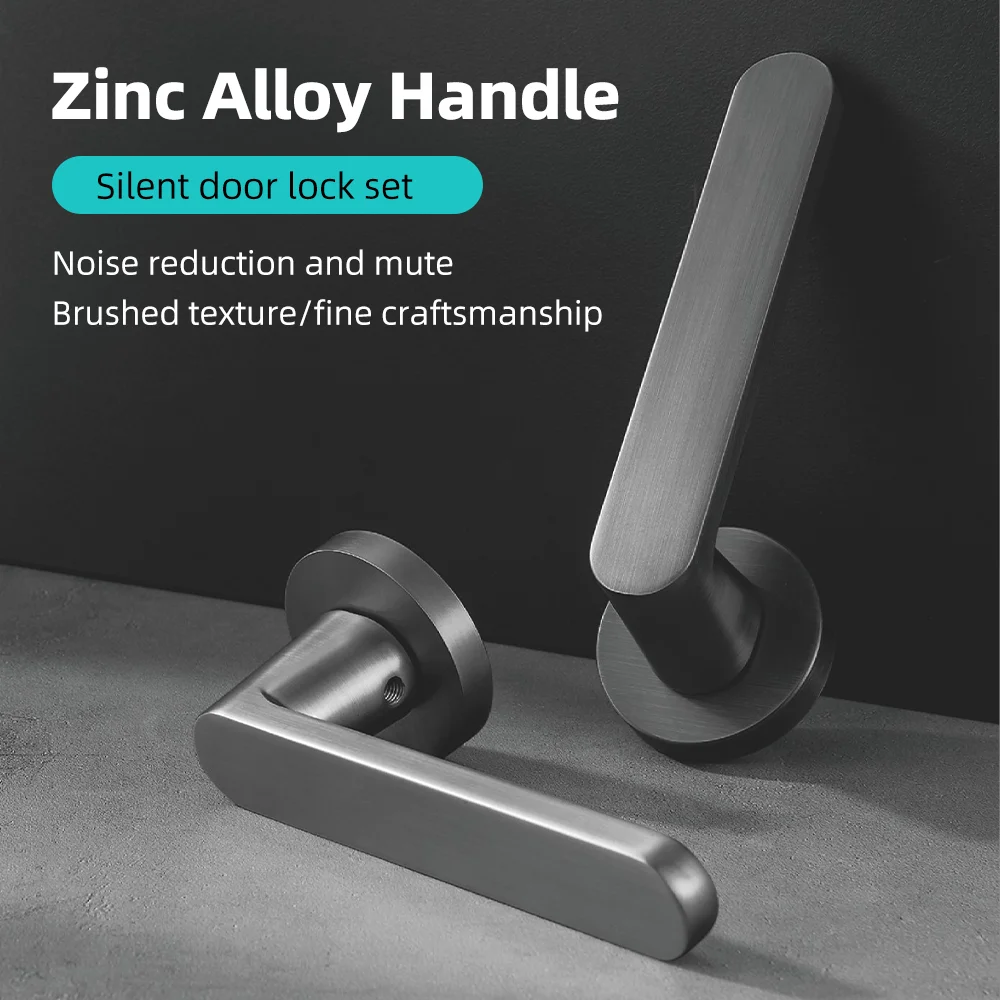 Factory Direct Sales Luxury Internal Anti Rust Door Front Door Handle Lock Lever For Hotel