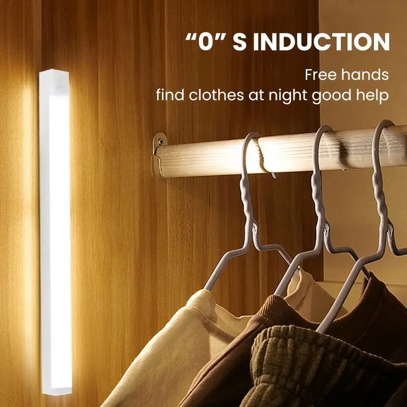 Factory Motion Sensor Mini Smart Battery Operated Adhesive Sticker LED Under Cabinet Light Battery