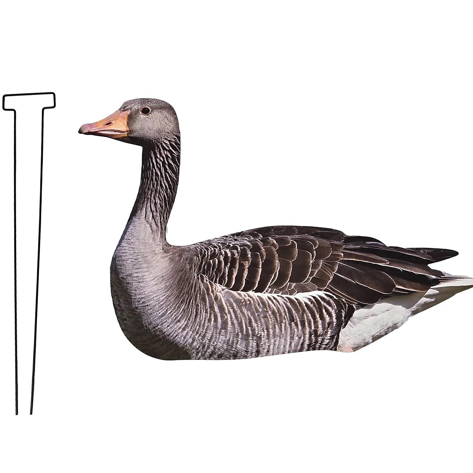Outdoor Ultra-Realistic Hunting Canada Goose Silhouette Decoy with stakes