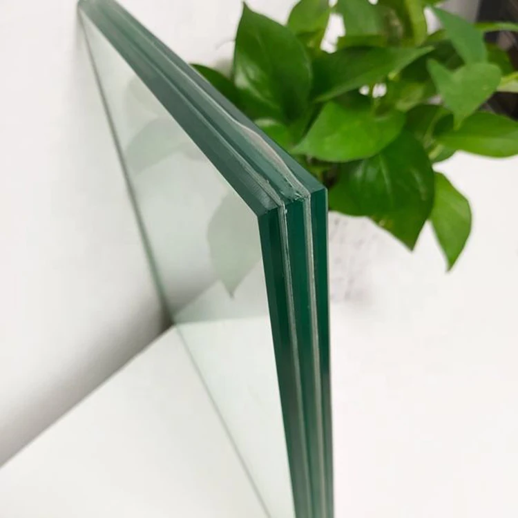 China price of 8+8mm thick tempered glass laminated safety balcony railing glass sheet
