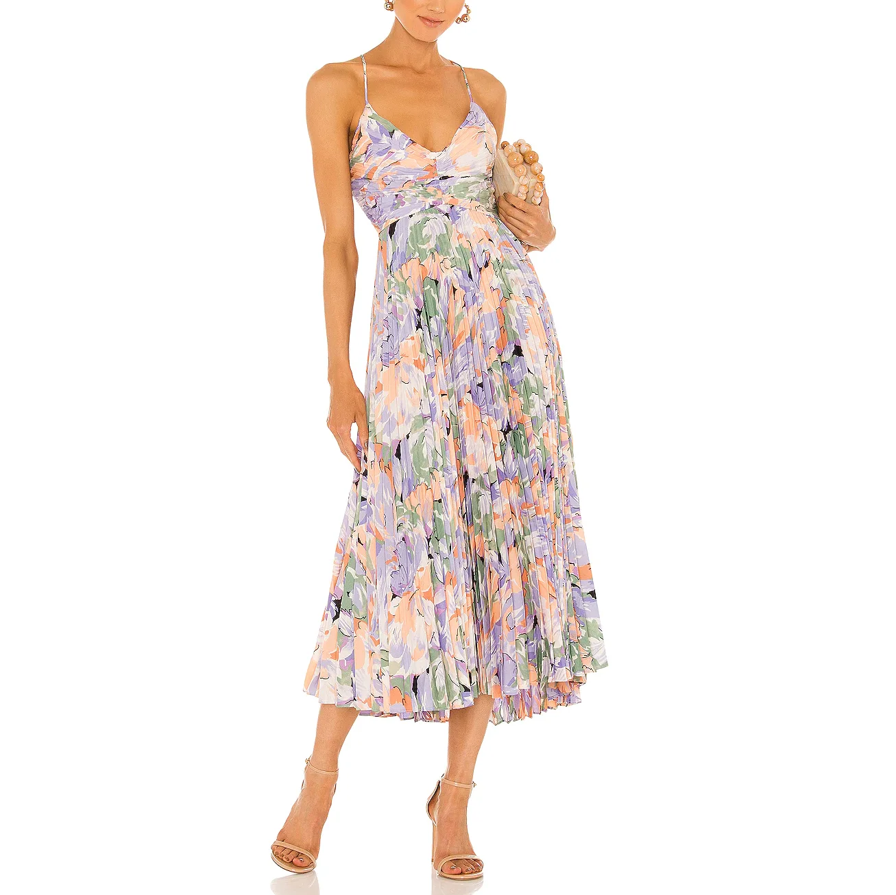 Customized Dresses Women Lady Elegant Large Swing Long Skirt Evening Dress High Quality Pleated Braces Skirt Ladies