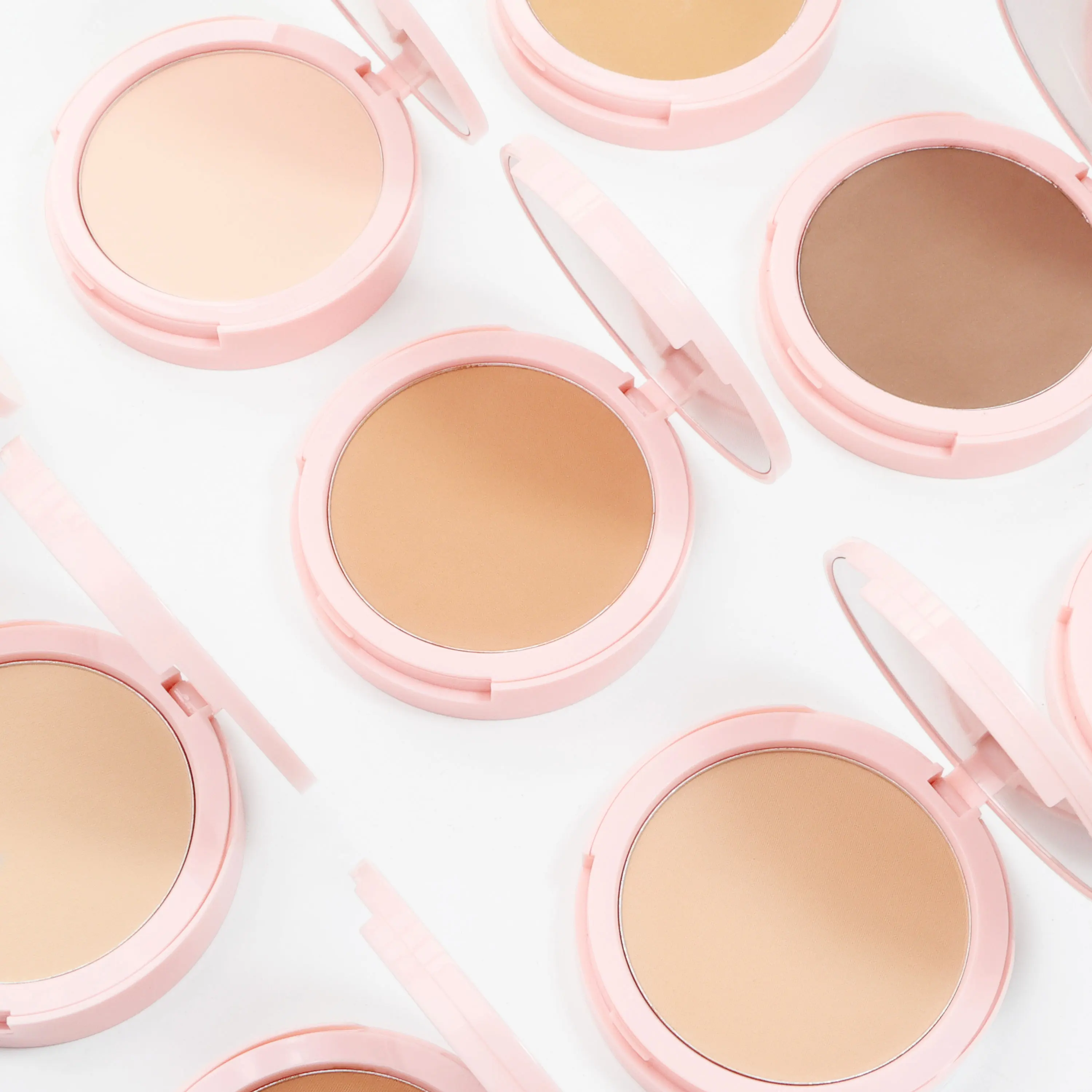 Best pink face miss rose loose powder matte foundation cosmetic for oily skin 14 color for choose