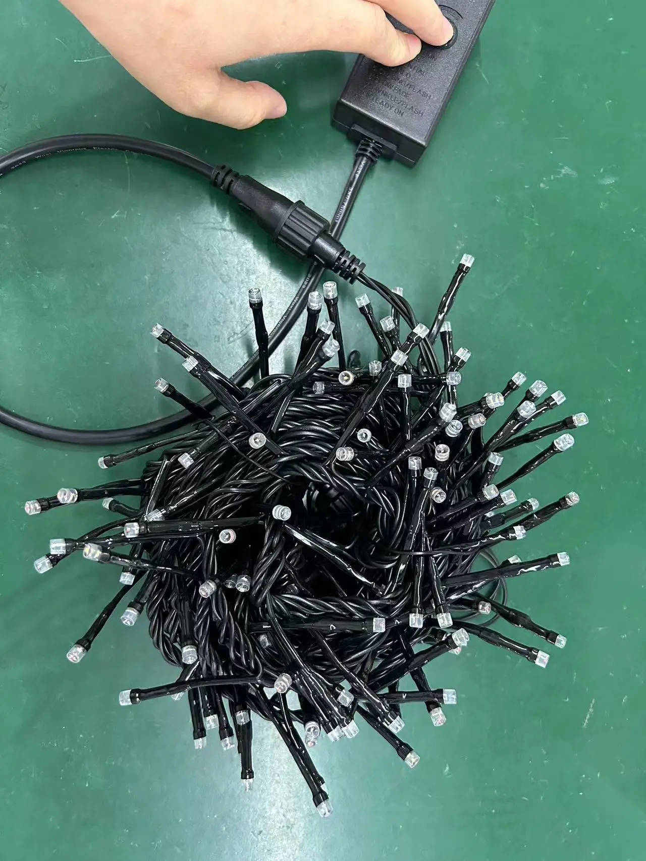 CE ROSH pvc  waterproof IP65 outdoor warm white led Christmas light cluster light