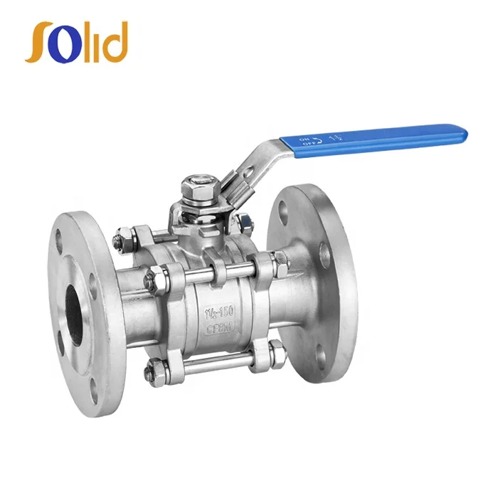 Stainless Steel CF8 1pc 2pcs 3pcs Threaded or Flanged End Ball Valve 1000 wog