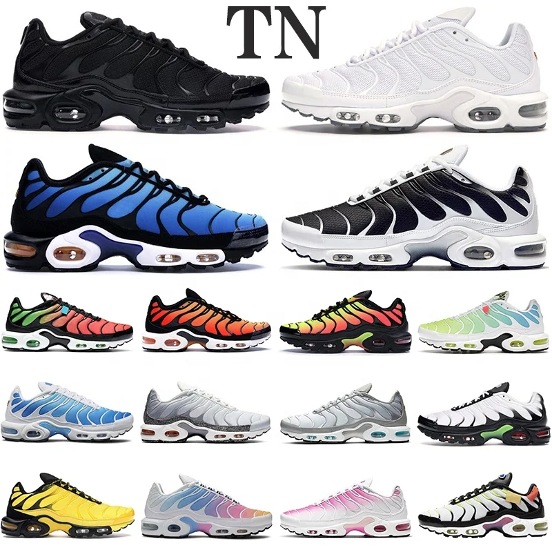 
2021 Tn Plus Ultra SE Men Running Shoes Triple Black Air Cushion Blue Mens Multi-Color Trainers Sneakers Athletic Sports Shoes 