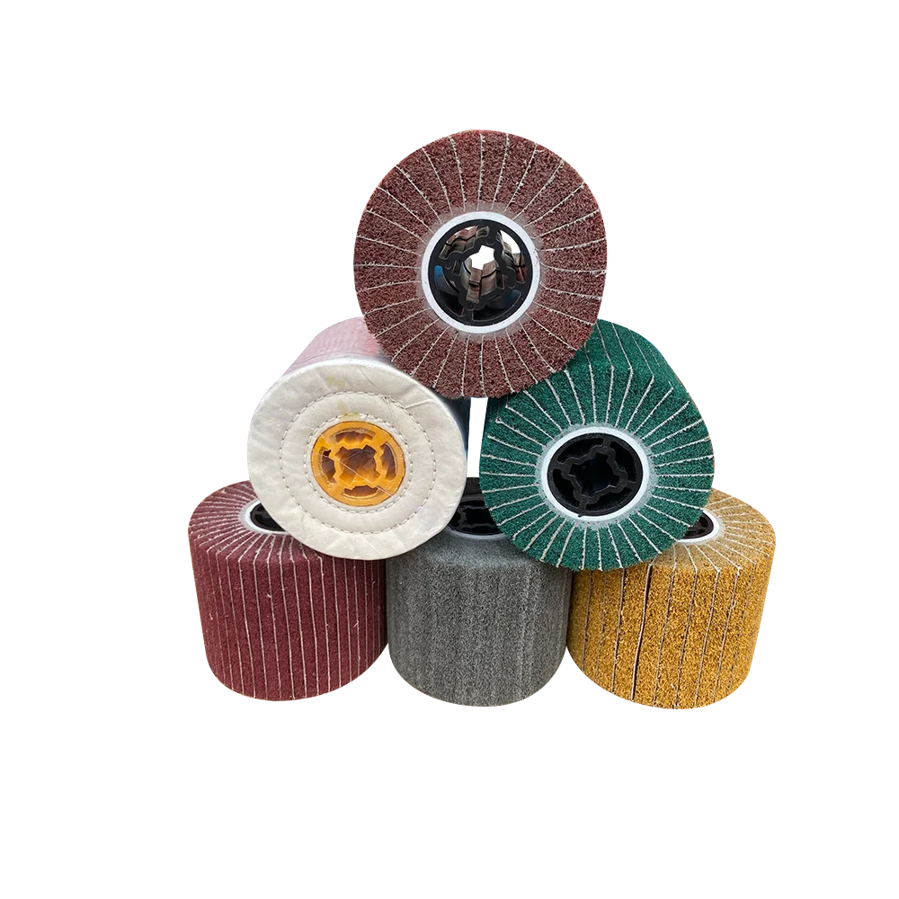 Wire Drawing Flap Wheels Stainless steel and Bright matting fiber buffing wheel