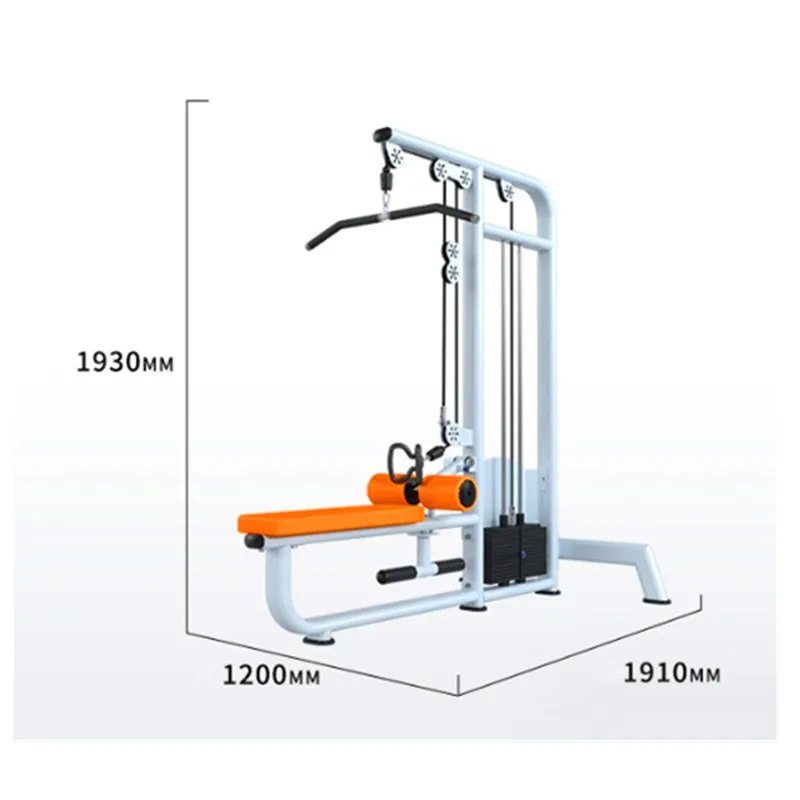 Pin Loaded Cable Crossover Seated Row and Lat Pull Down Machine