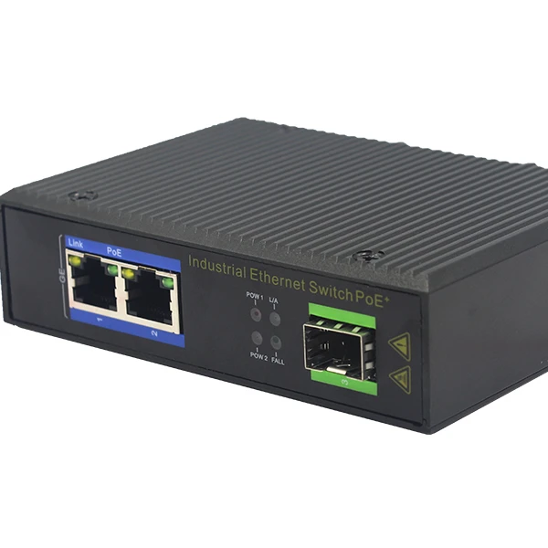 Non-management whole gigabit 2 Ports poe Network industrial switch SFP media converter