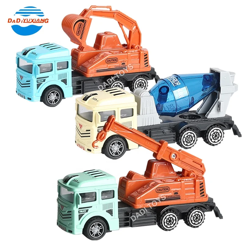 Hot Selling Casting Metal Construction Alloy Engineering Model Car Toy, Truck Excavator Cement Diecast Car For Kids