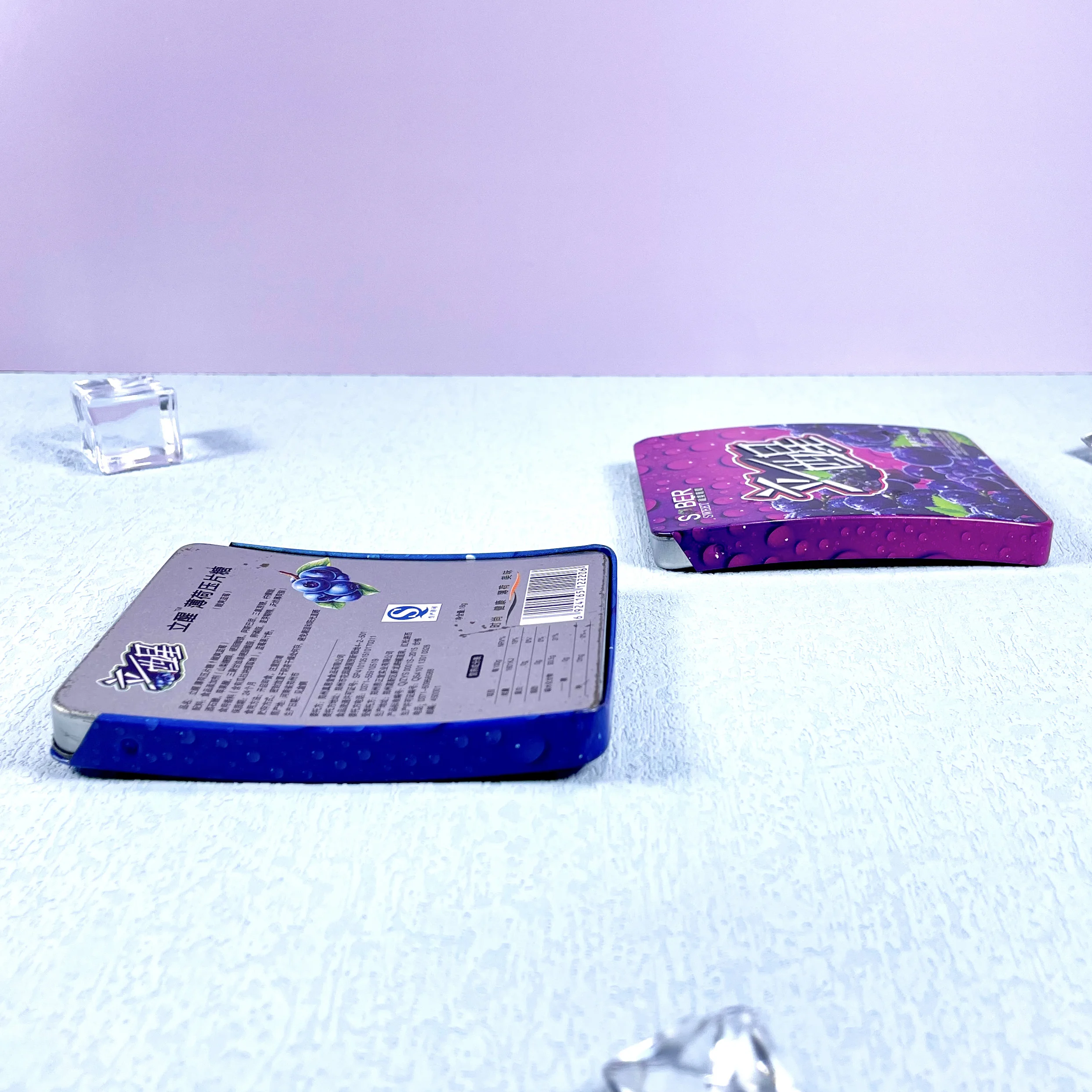 Factory food grade push and pull tin box mint slide candy tinplate can sugar packing metal can