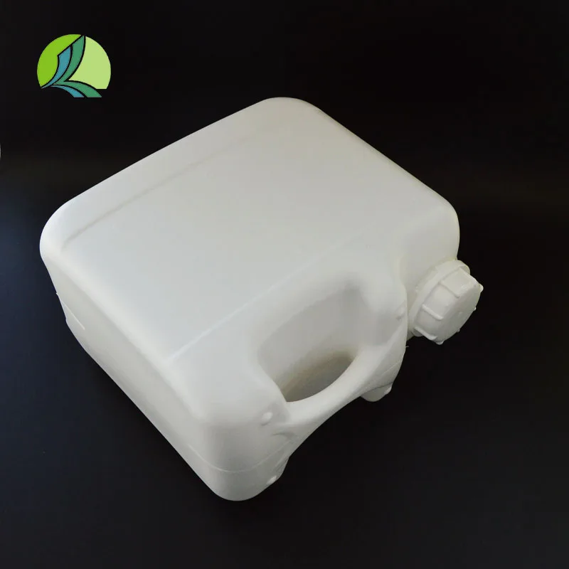 China supplies white PP HDPE plastic barrel 5L wide mouth square disinfection Gerry tank chemical fuel oil bucket