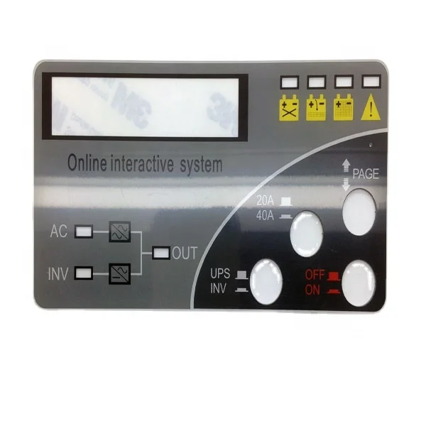 Custom Printing Company 3m Adhesive Label Sticker PC PET PMMA Acrylic Membrane Graphic Overlay Panels for Medical Device