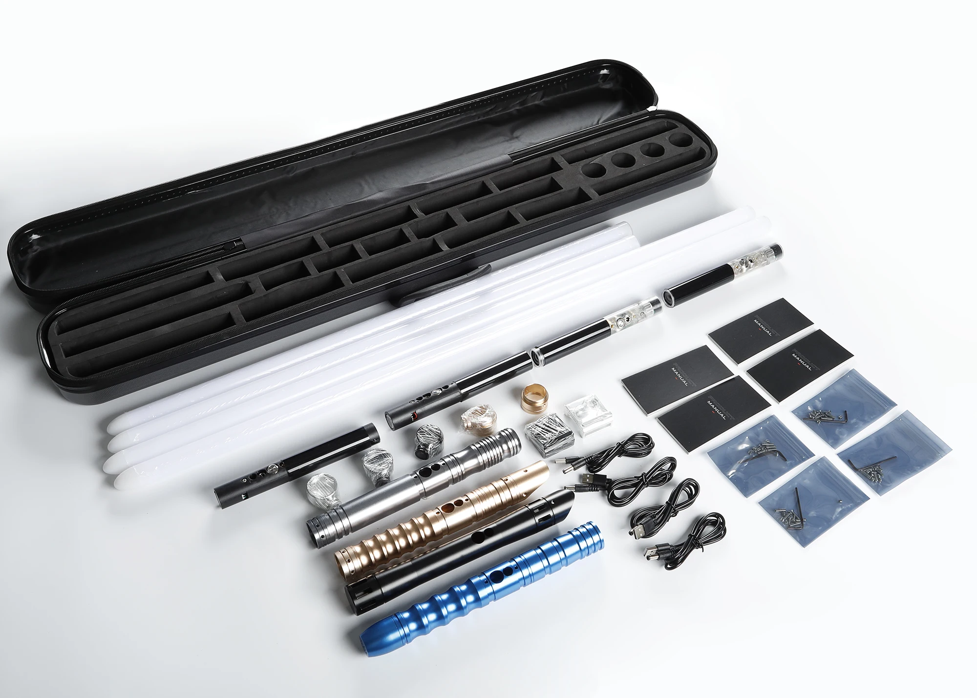 Mystery Box Infinity Color-Shift Dueling Lightsaber - Smooth Swing, Clash FX for Thrilling Battles