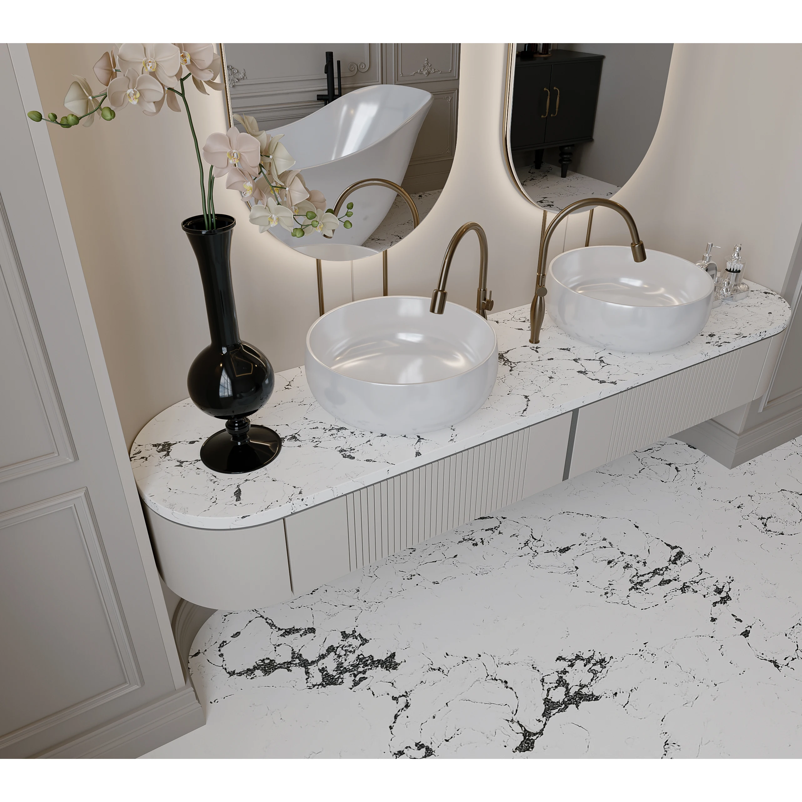 High Quality 2cm 3cm Artificial Quartz Stone Slabs for Kitchen Table Top Sheet