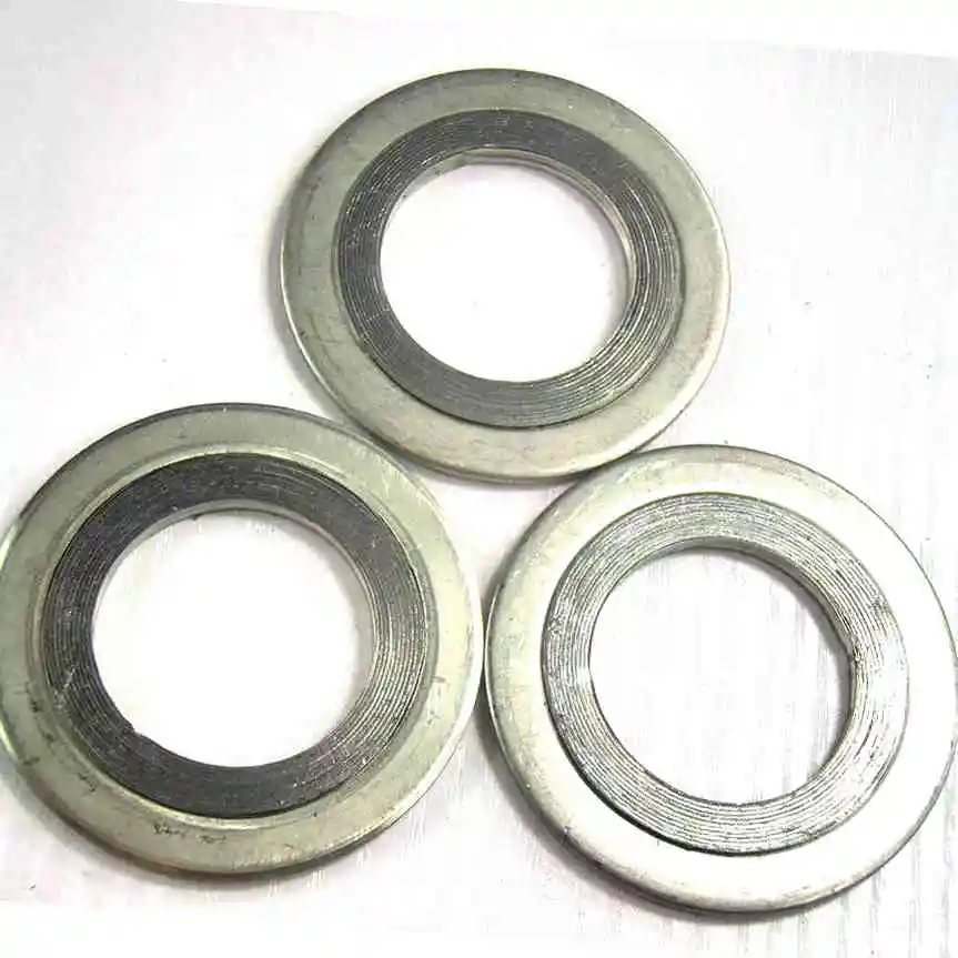 Cheap and high quality metal flat ring spiral wound gasket ss316l with graphite filler