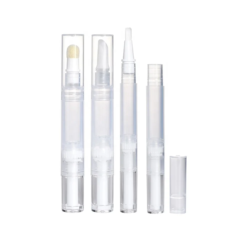 Empty 1.5ml 2ml 3ml 4ml/5ml cuticle oil gel nail polish cosmetic twist pen with brush