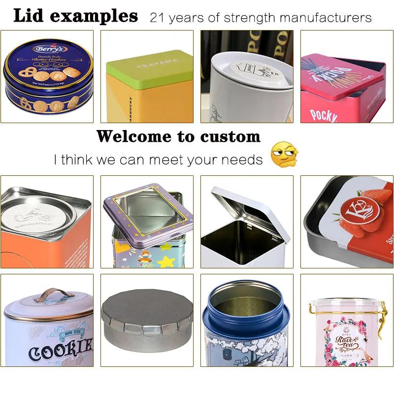 Factory Luxury Custom Metal Food Packaging Black Octagonal Tin Can Polygon Tins Irregular Tin Box For Cookies