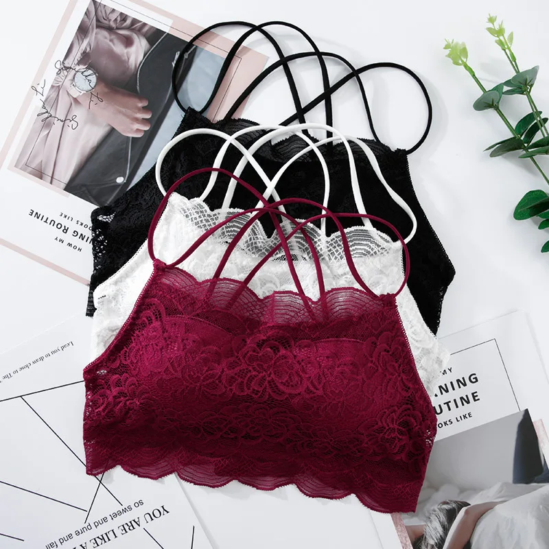 Cheap Wholesale Lace Big Size Bras Sexy Lady Plus Size Bra For Women Girls Sexy Lace See Through Underwear Sexy Bras