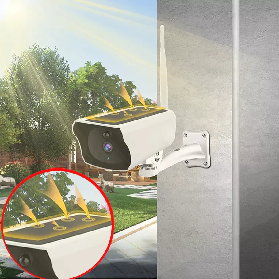 New design Indoor Lsvision Hd Intelligent 1080P 4G 4K 360 Sim Card Wifi Battery Solar Cctv Ip Camera