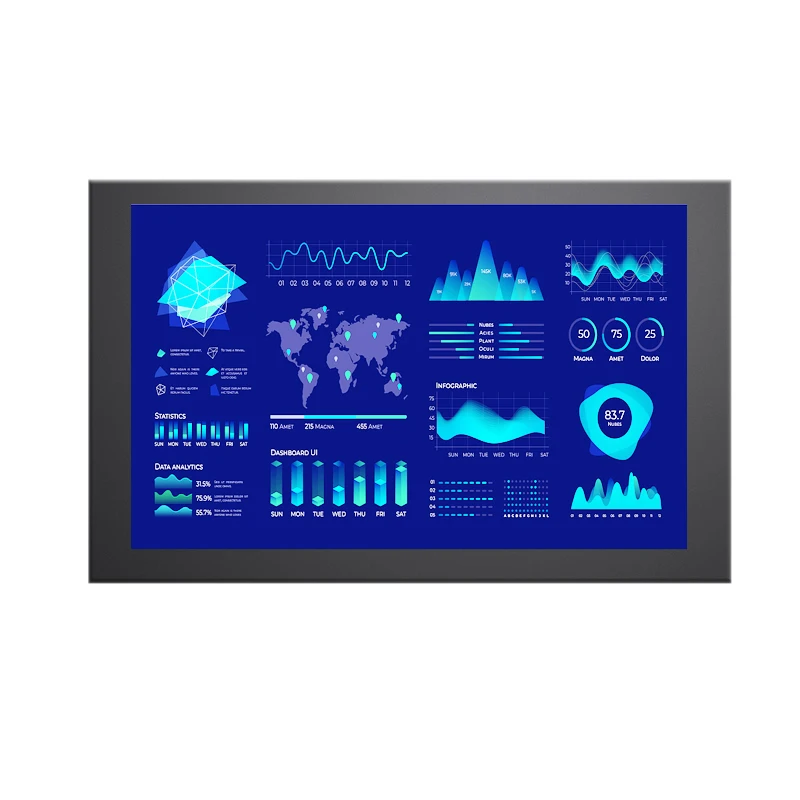 lcd monitors 10 inch portable touch screen ips display HD/VGA input industrial/studio monitor