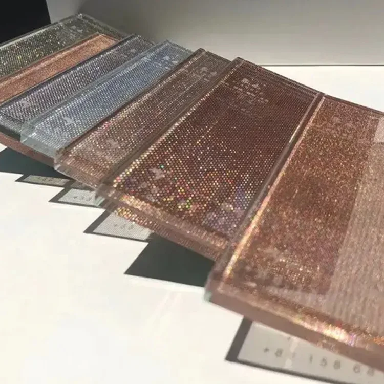 Mesh Wire Laminated Safety Glass Decorative Tempered Laminated Glass Wired Glass With Metal Sandwiched For Sale Wholesalers