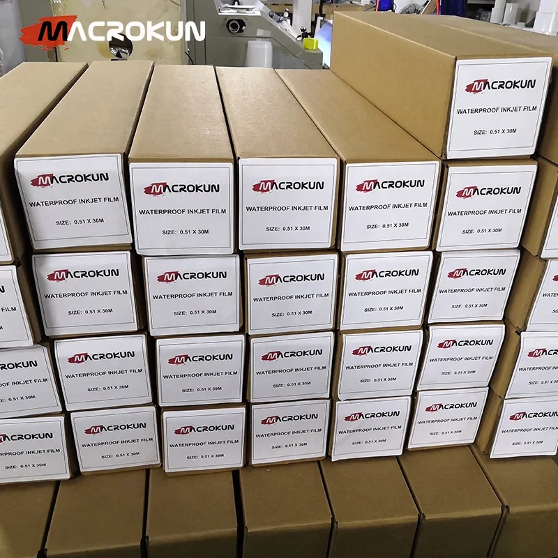 A3 A4 Inkjet waterproof Transparency PET Film Eco-solvent transparent Film Waterproof Transparency PET Film