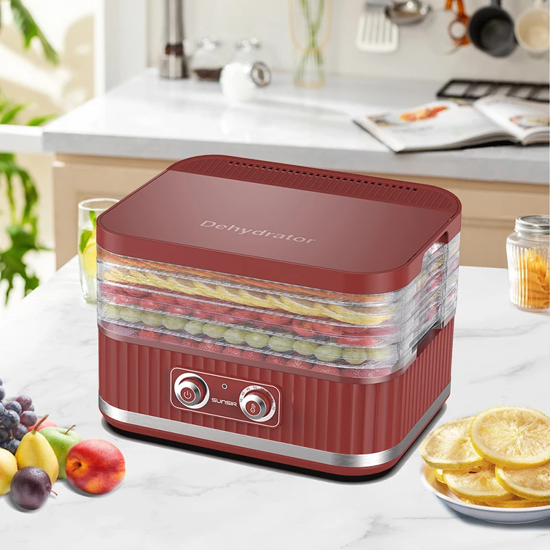 Food Dehydrator dryer for Food and Jerky Fruits Herbs Veggies Temperature Control Electric Food Dryer 5 BPA-Free Trays 40