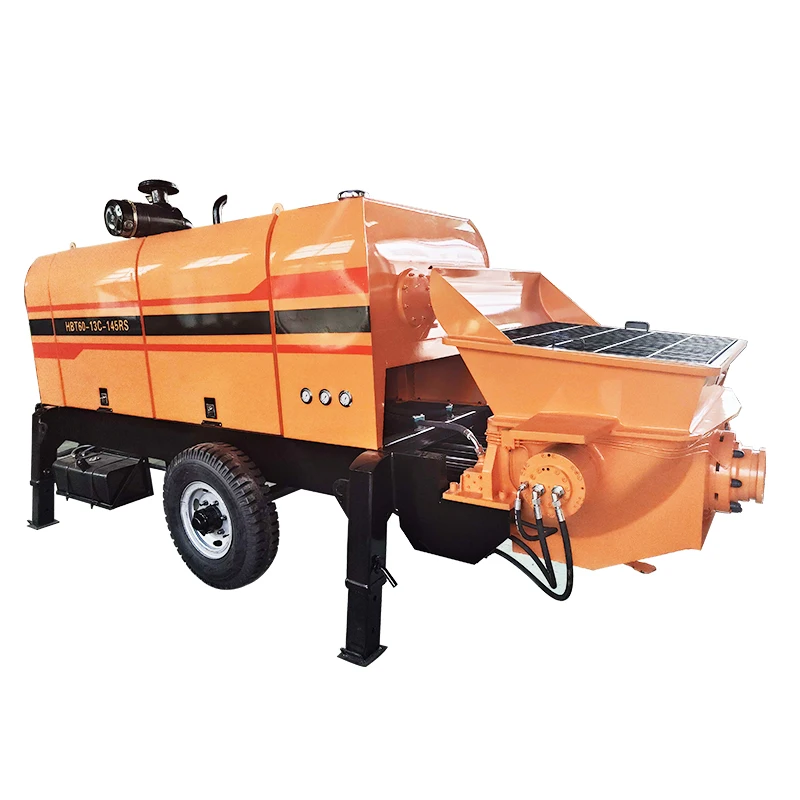 20m3\/h Diesel Engine Concrete Line Pump,Trailer Mounted Concrete Pump Concrete Mixer and Pump