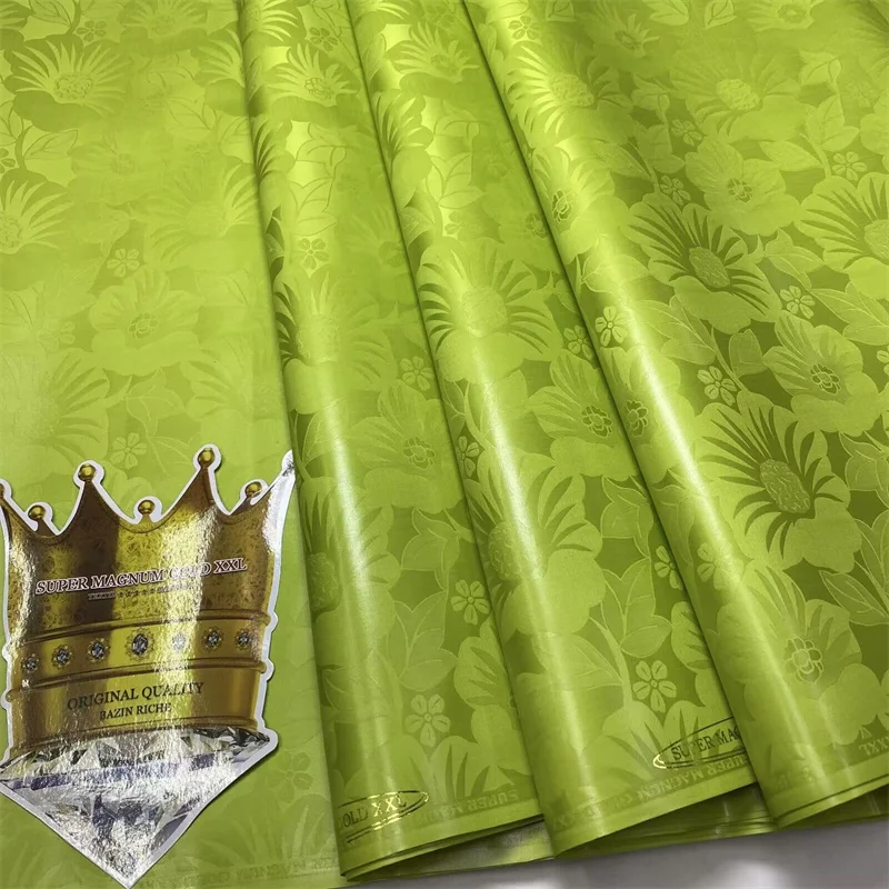 Wholesale high quality Super magnum gold XXL bazin riche 100% cotton shining bazin riche fabric with perfume