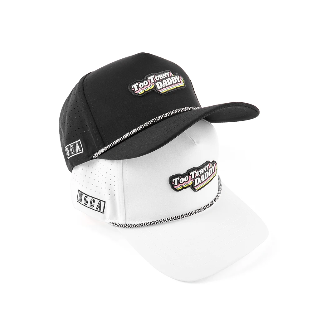 Рекламная популярная однотонная черная бейсболка с 5 панелями и логотипом, водонепроницаемая перфорированная пустая спортивная шляпа для гольфа