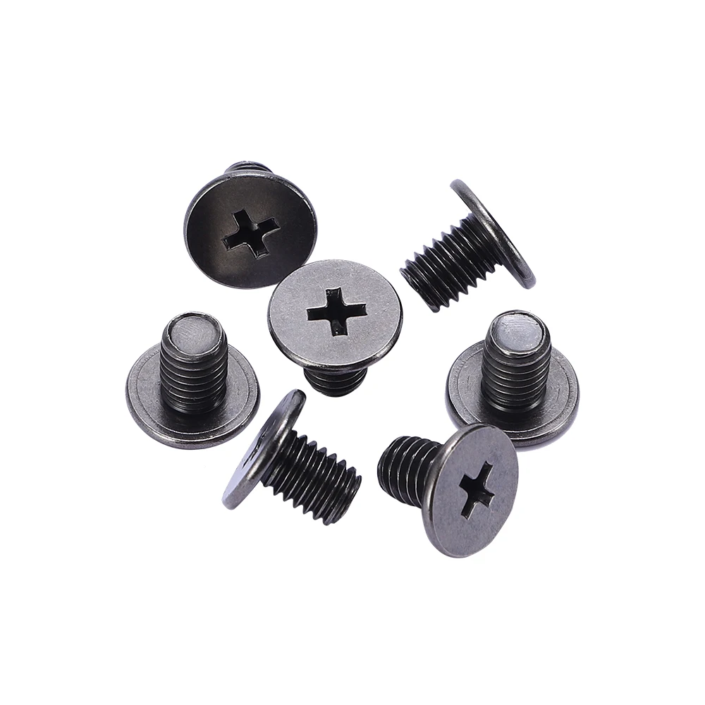 Manufacturer Custom Cross Recessed M1.4 Self Tapping Screw Black Ultra Thin Flat Head Machine Screws