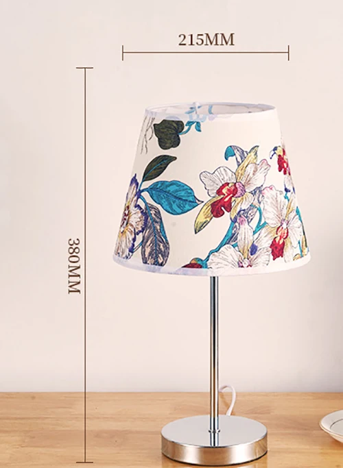 Traditional led Table lamps home decor With Linen Shade For Living Room Bedroom Bedside Table Light