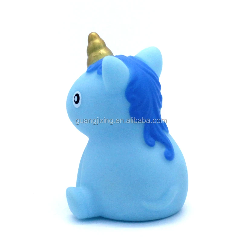 
New Design Floating bathtub Toys Light Up Animal Baby Shower Unicorn Bath Toy 