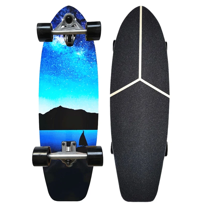 75*24 Surf skateboard cruiser board 7ply maple deck